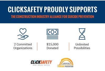 ClickSafety And Construction Industry Alliance For Suicide Prevention Join Forces To Promote Mental Health In The Construction Industry