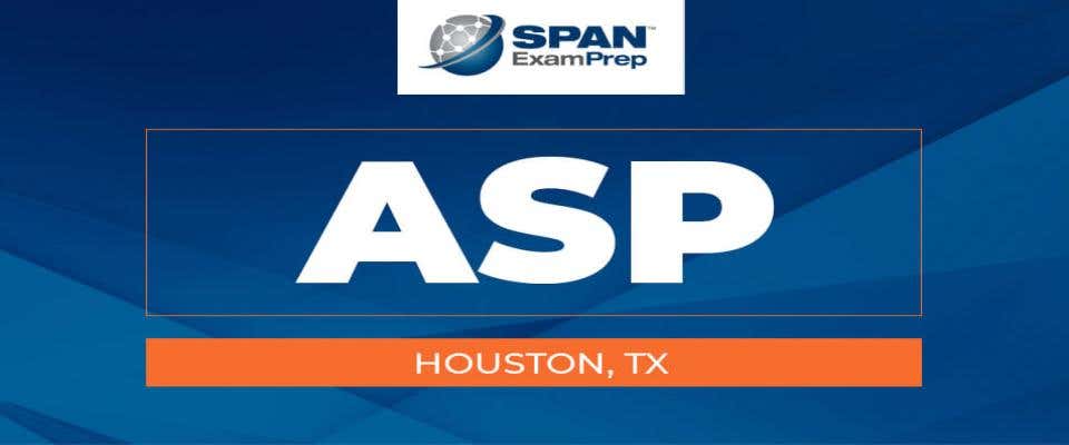 ASP Workshop - Houston, TX - August 29-31, 2023