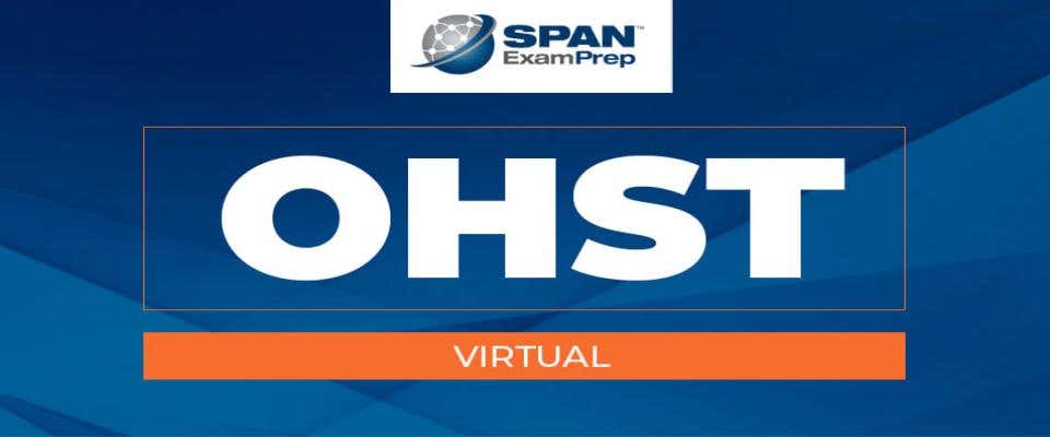 OHST Virtual Workshop - December 12-14, 2023 OHST Virtual Workshop - December 12-14, 2023